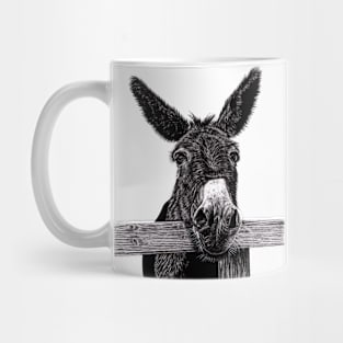 Donkey illustration Mug